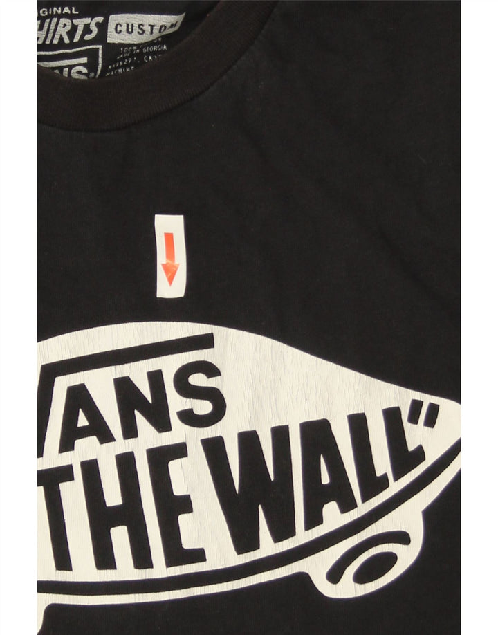 Vans muška majica kratkih rukava prilagođenog kroja, srednji crni pamuk