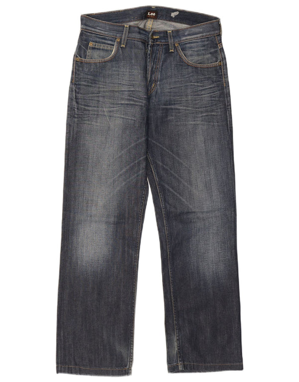 Lee Mens Seattle Straight Jeans W31 L30 Plavi pamuk