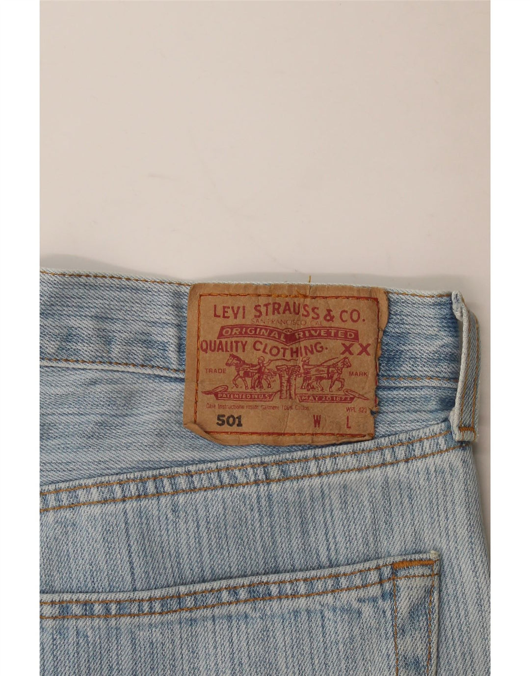 Levi's ženske 501 ravne traperice W38 L29 plave