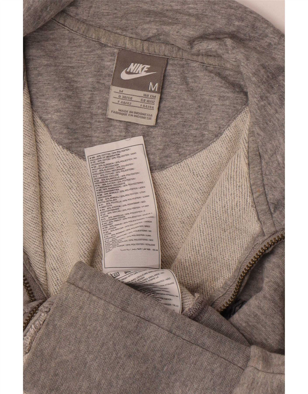 Nike Ženska gornja jakna za trenirku UK 10/12 srednje sivi flekasti pamuk