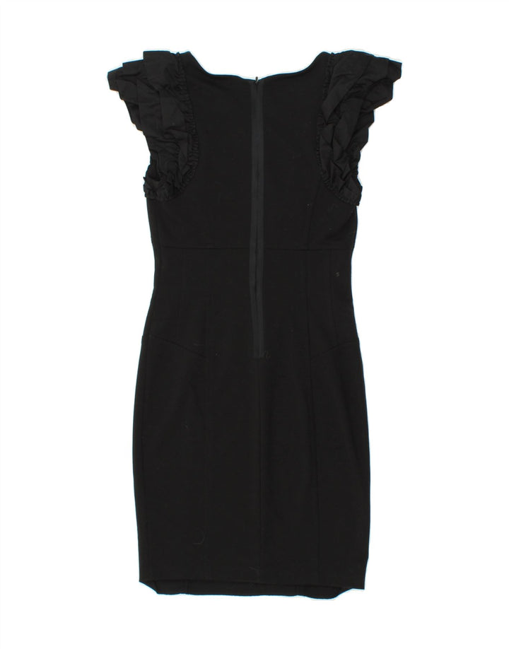 TED BAKER Womens Sleeveless Sheath Dress Size 2 Small Black Polyester Vintage Ted Baker and Second-Hand Ted Baker from Messina Hembry 