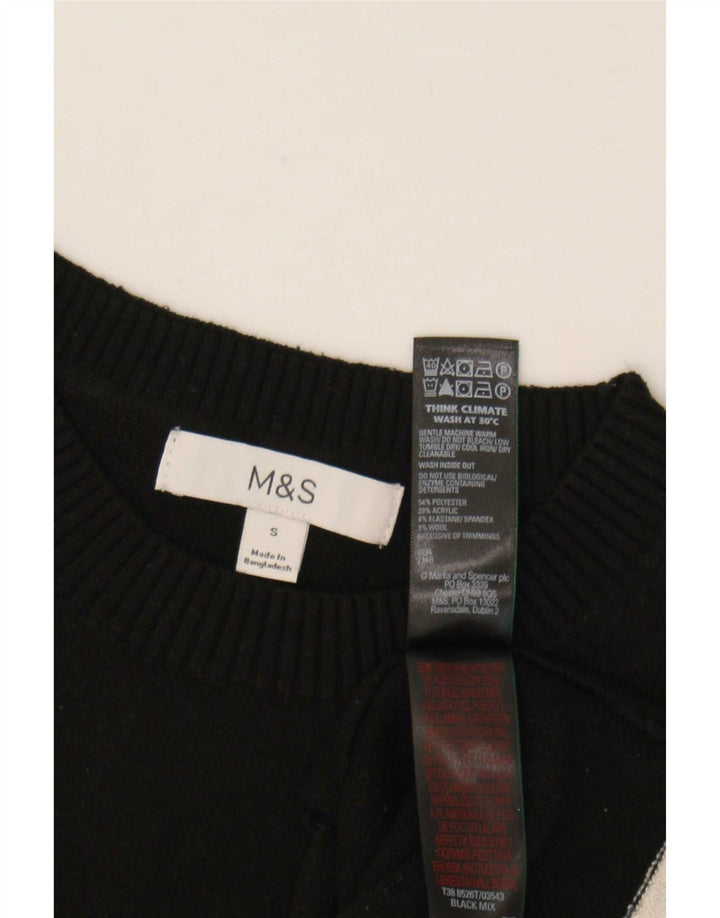 Marks & Spencer ženski kratki prsluk bez rukava UK 10 mali crni poliester
