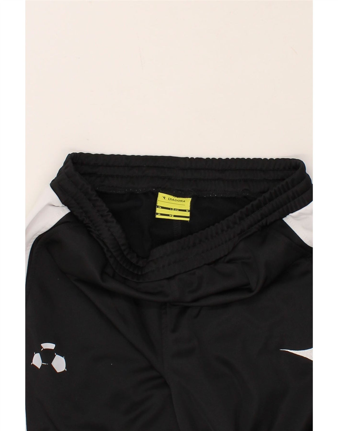 DIADORA Mens Tracksuit Trousers Medium Black Colourblock Polyester Vintage Diadora and Second-Hand Diadora from Messina Hembry 