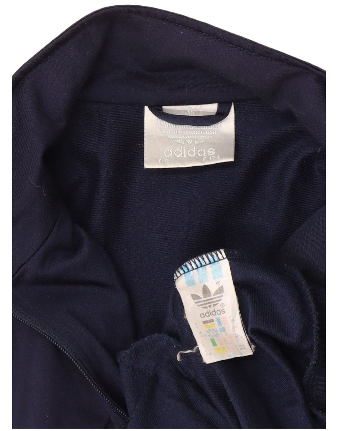 Adidas muška trenirka gornja jakna UK 38/40 srednje mornarsko plava poliester