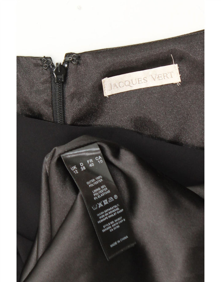 JACQUES VERT Ženska haljina s peplumom bez rukava UK 12 srednje crna poliester