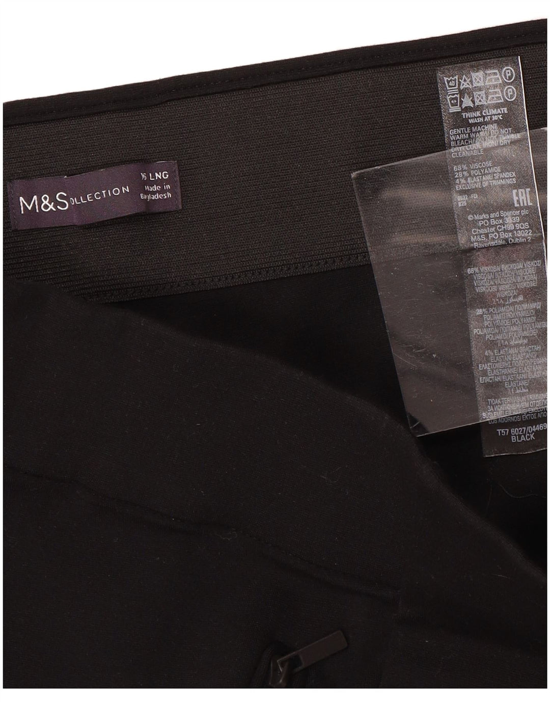MARKS & SPENCER Ženske uske ležerne hlače UK 16 Large W34 L30 Crne
