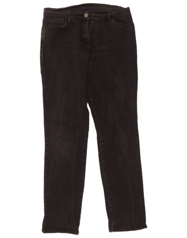 Marks & Spencer Ženske uske traperice UK 14 Large W32 L32 Crni pamuk