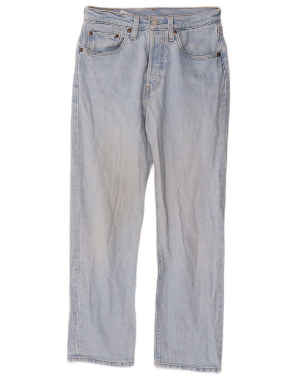 Levi's ženske 501 ravne traperice W26 L26 plavi pamuk