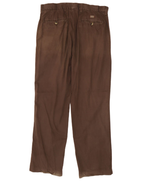 Marks & Spencer ženske chino hlače s štipaljkama Blue Harbor W34 L30 smeđe