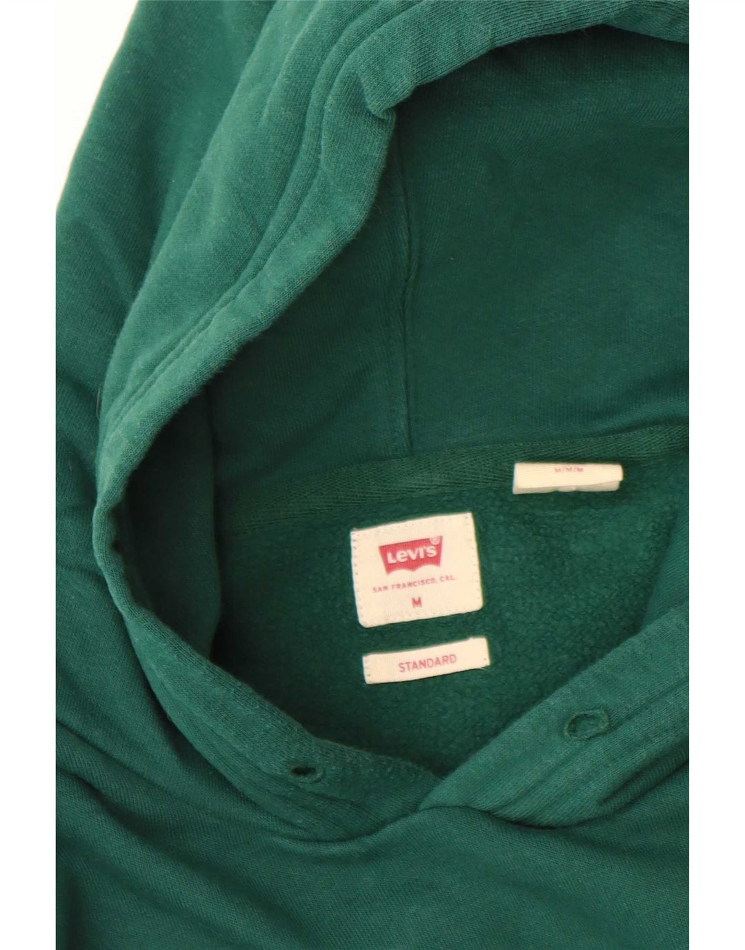 Levi's standardna majica s kapuljačom s kapuljačom srednje zelene boje