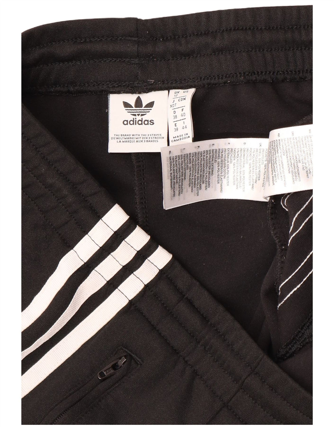 Adidas ženske hlače za trenirku UK 12 Srednje crni poliester