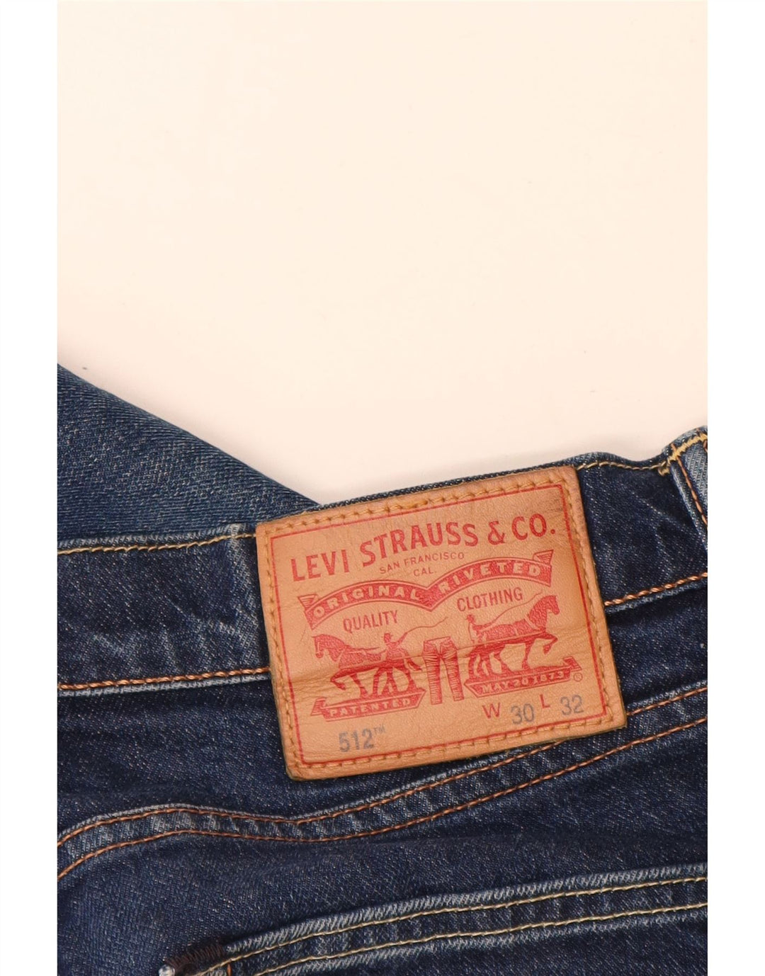 Levi's muške 512 uske sužene traperice W30 L30 plavi pamuk