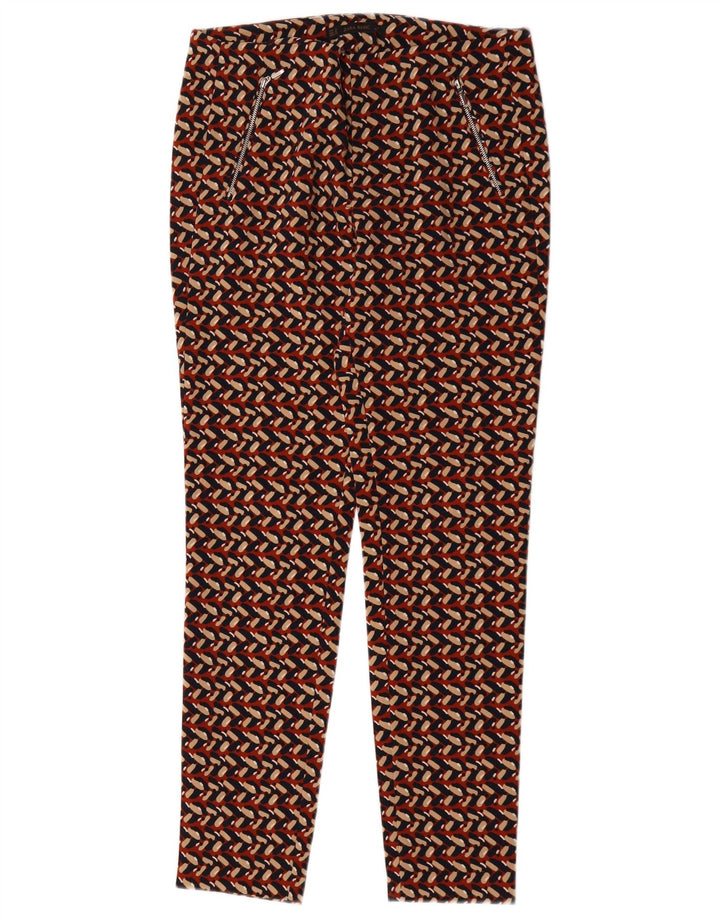 Zara ženske uske chino hlače srednje veličine W30 L28 višebojni geometrijski