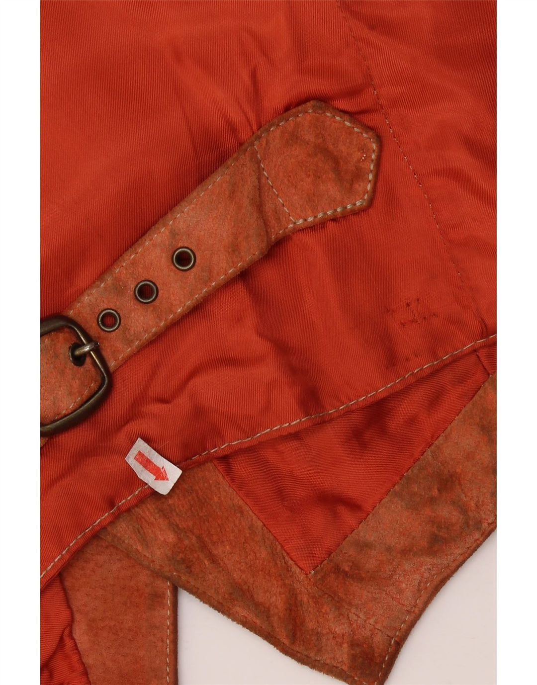 Vintage muški prsluk od antilopa mali smeđi kožni