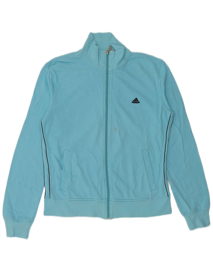ADIDAS Ženska gornja jakna trenirke EU 44/46 Large Blue Cotton