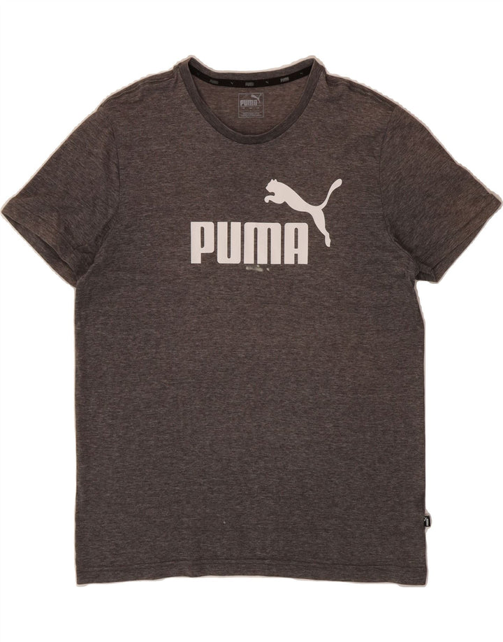PUMA Mens Graphic T-Shirt Top Large Grey Vintage Puma and Second-Hand Puma from Messina Hembry 