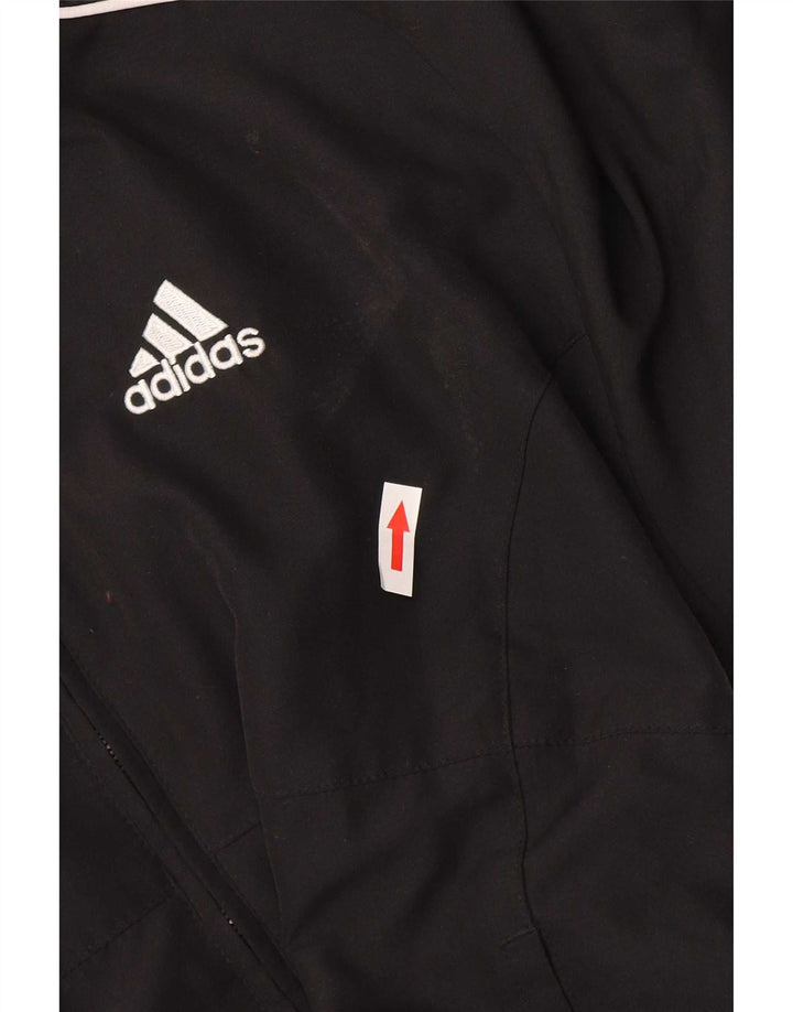 Gornja jakna od trenirke Adidas za dječake 13-14 godina, crni poliester