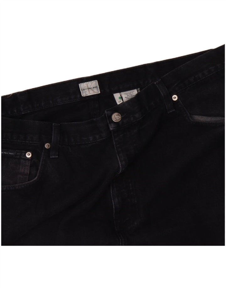 CALVIN KLEIN Muške široke traperice W40 L27 tamnoplavi pamuk