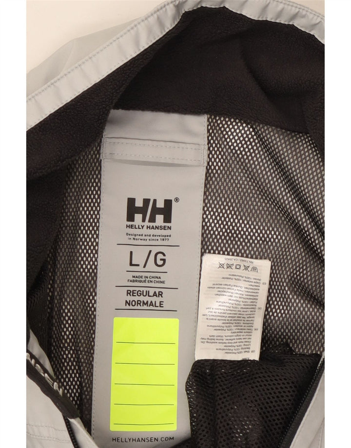 Helly Hansen muška kišna jakna s grafičkim motivima UK 40 veliki sivi poliester