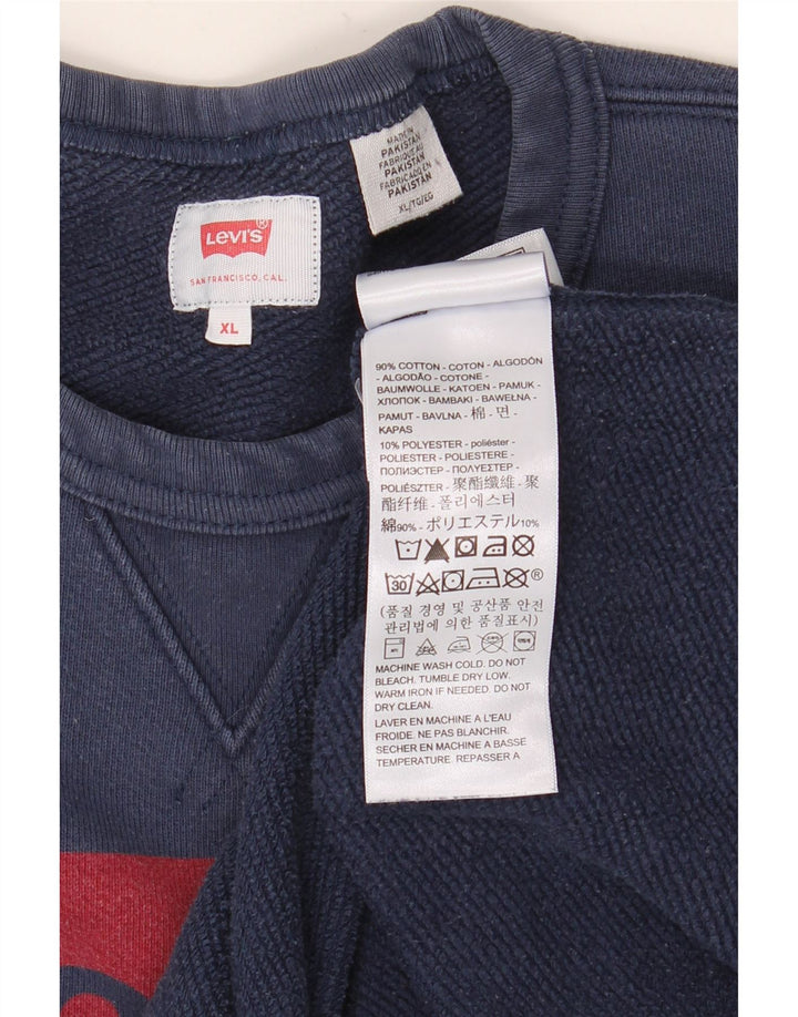 LEVI'S muška majica s grafičkim motivima XL tamnoplavi pamuk