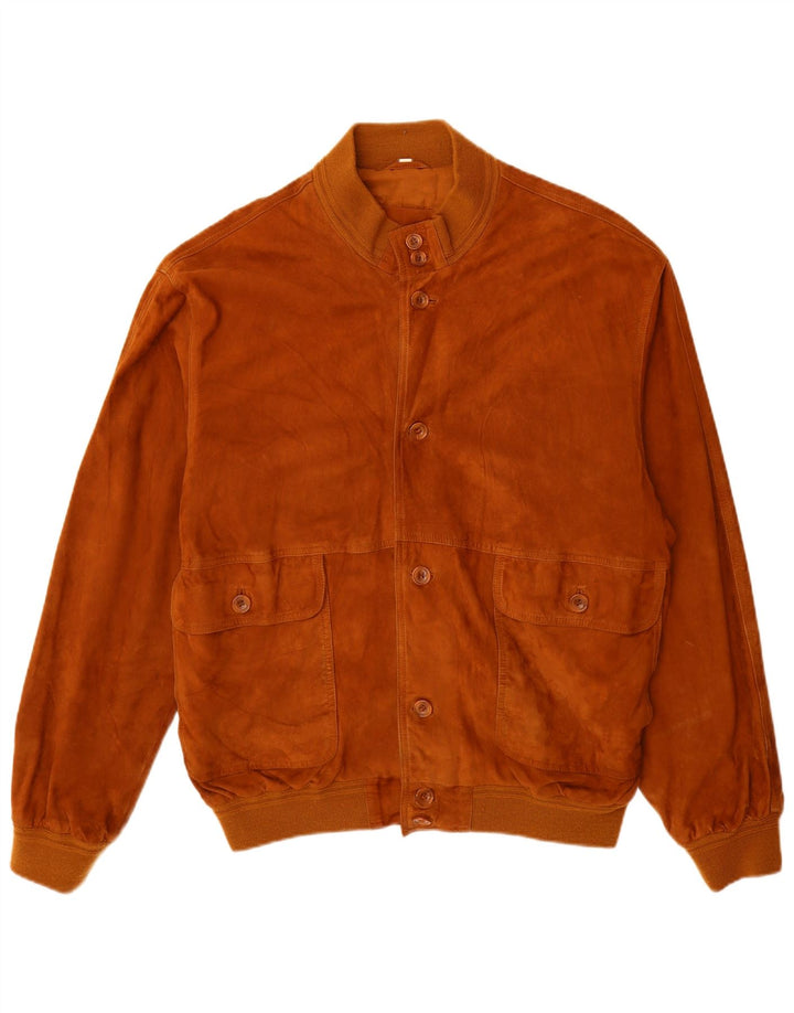 Vintage muška bomber jakna od brušene kože IT 56 3XL smeđa koža