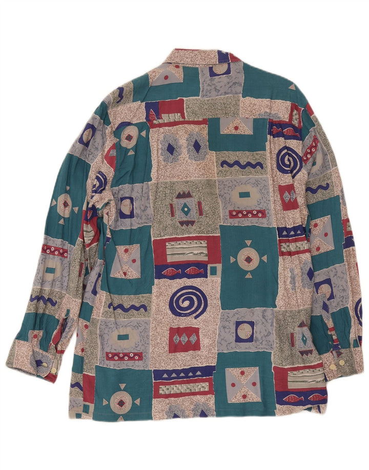 Vintage muška košulja UK 15 1/2 srednje raznobojna patchwork retro