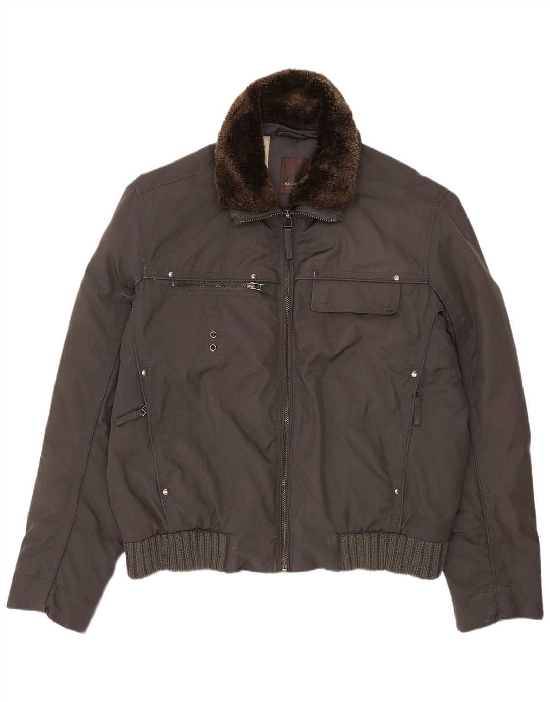 P&P People muška bomber jakna IT 50 veliki sivi poliester