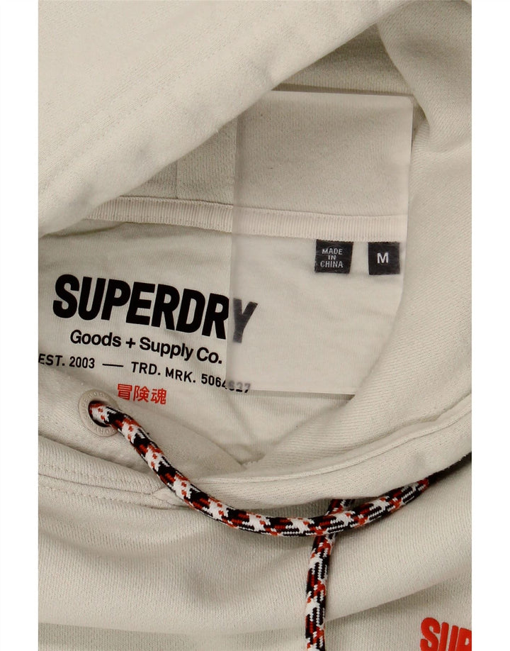 Superdry muška majica s kapuljačom s kapuljačom srednje veličine, bijeli pamuk