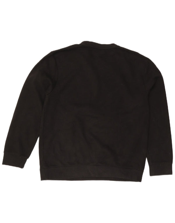 FILA Ženska majica s kratkim rukavima slobodnog kroja UK 16 Veliki crni pamuk