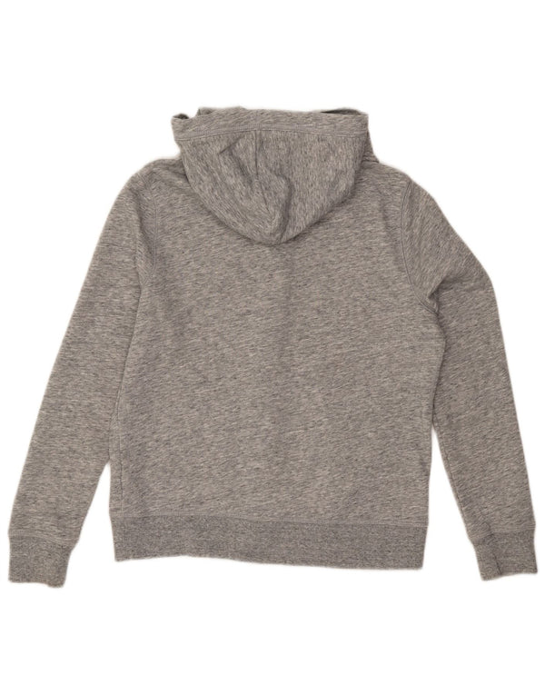 TOMMY HILFIGER Ženski preveliki pulover s kapuljačom s patentnim zatvaračem UK 10 Small Gray