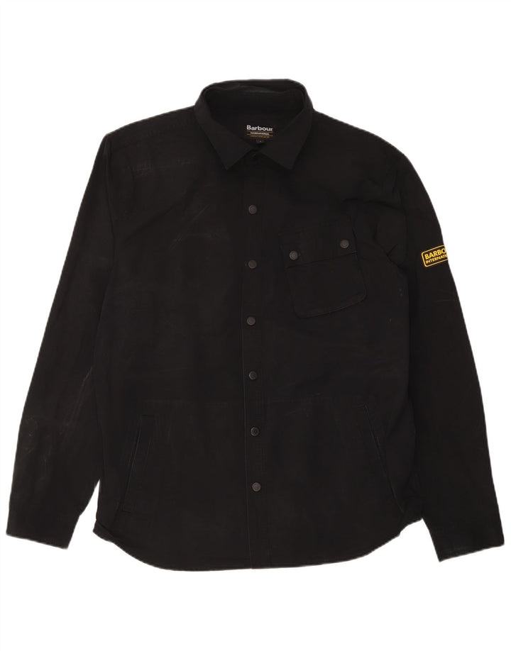 Barbour muška majica velika crna košulja od poliestera
