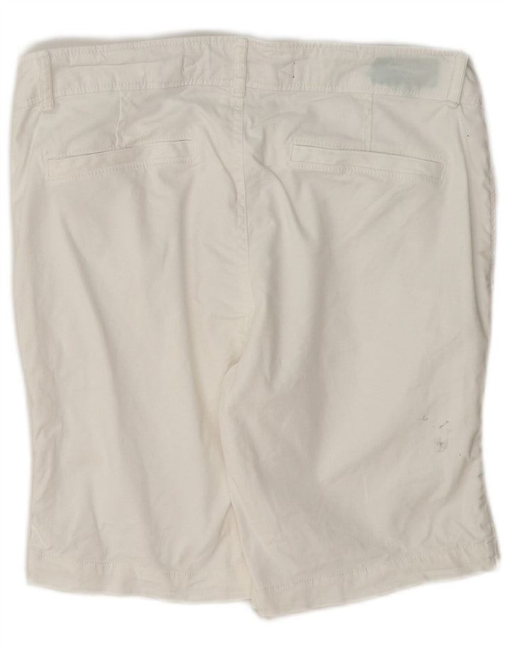 Superdry ženske chino kratke hlače srednje veličine W30 bijeli pamuk