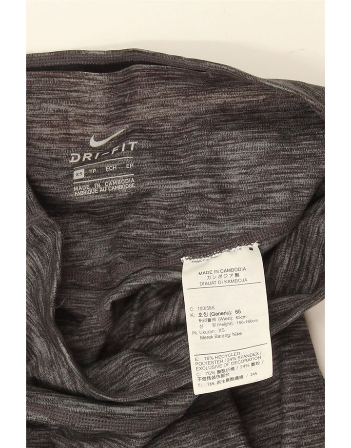 Ženske Nike Dri Fit tajice UK 4 XS Sivi flekasti poliester