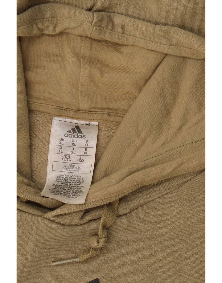 ADIDAS muška majica s kapuljačom s grafičkim motivima XL sivi pamuk u blokovima boja