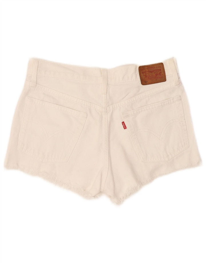 Levi's ženske 501 kratke traper kratke hlače W26, mali bijeli pamuk