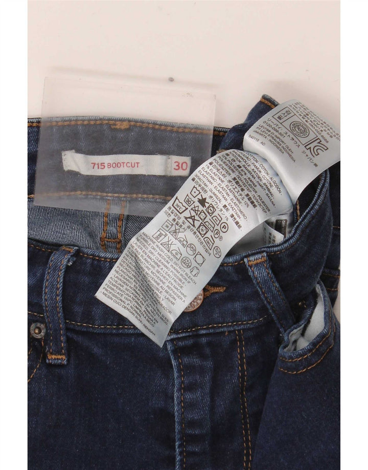 Levi's ženske 715 Bootcut traperice W30 L32 tamnoplavi pamuk