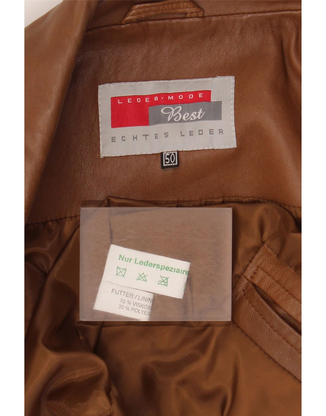 Vintage muška bomber kožna jakna EU 50 velika smeđa koža