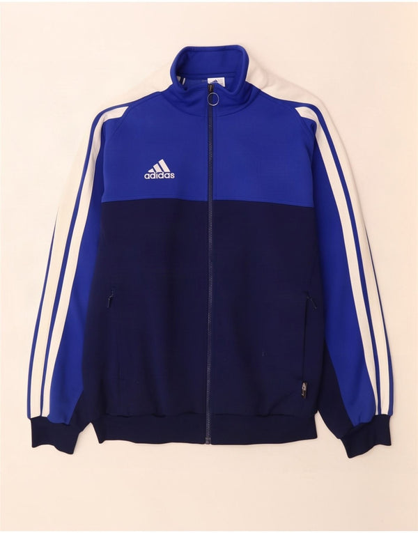 Adidas muška trenirka gornja jakna UK 42/44 veliki plavi poliester u boji