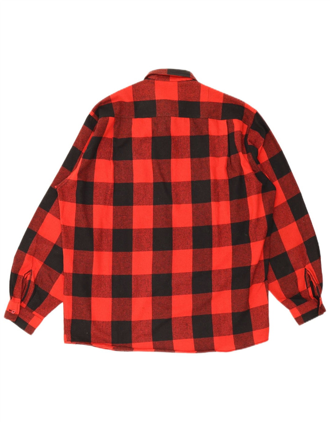 Vintage muška flanelska košulja srednje crvene kare