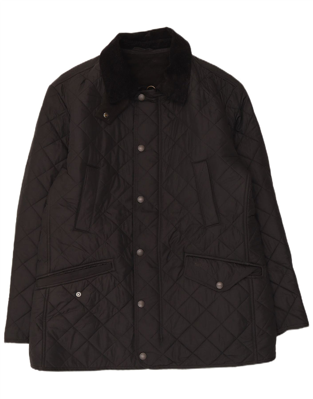 Barbour muška prošivena jakna UK 40 veliki crni poliester