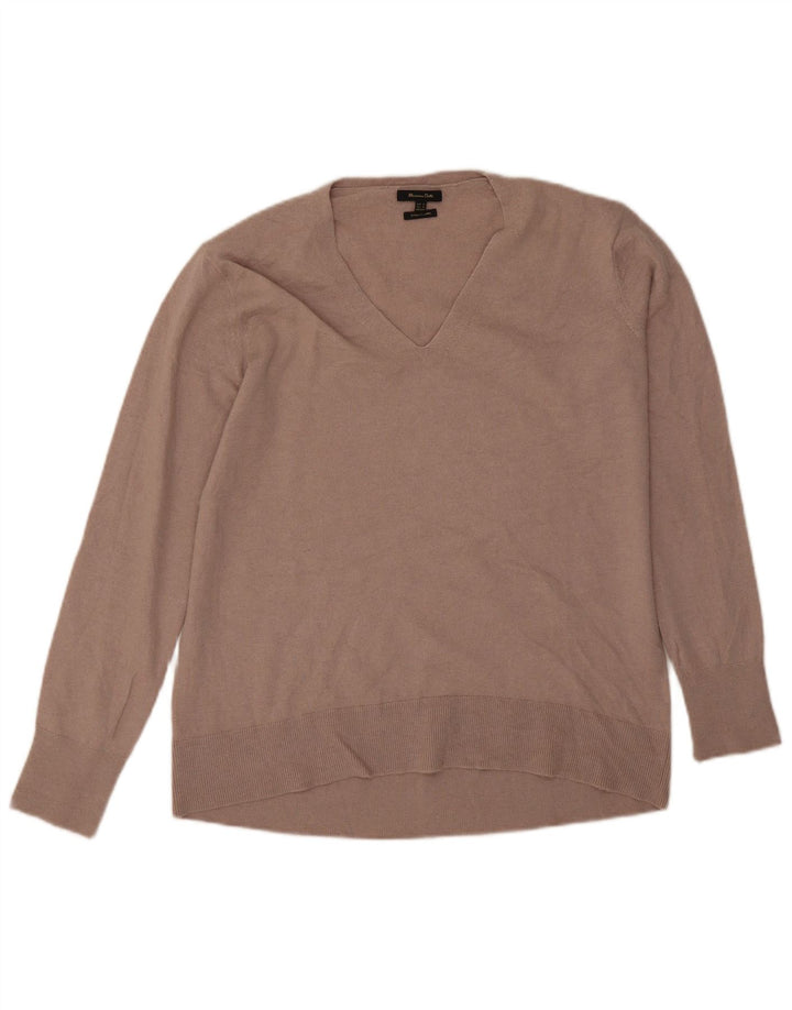 Massimo Dutti ženski pulover s velikim v-izrezom UK 6 XS siva