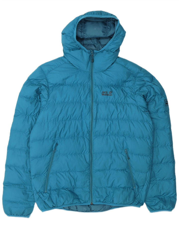 Jack Wolfskin muška podstavljena jakna s kapuljačom UK 40/42 veliki plavi poliester