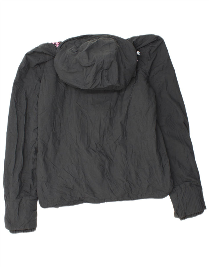 Superdry ženska jakna vjetrovka s kapuljačom UK 14 srednje siva