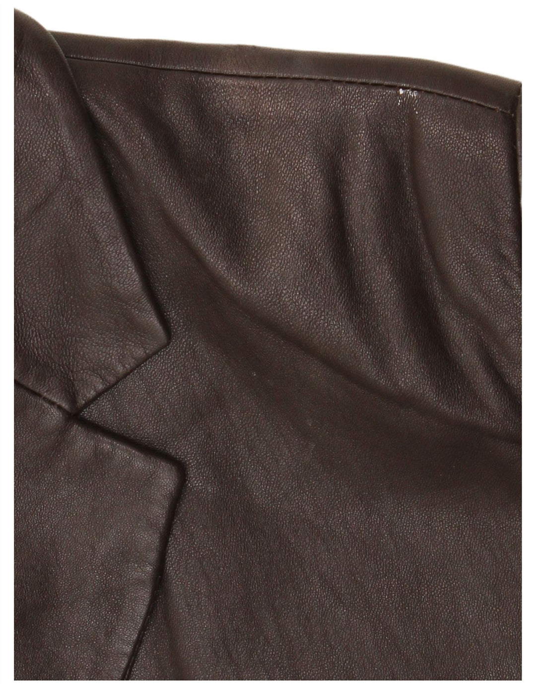 Vintage ženska kožna jakna s 3 gumba UK 18 XL smeđa koža