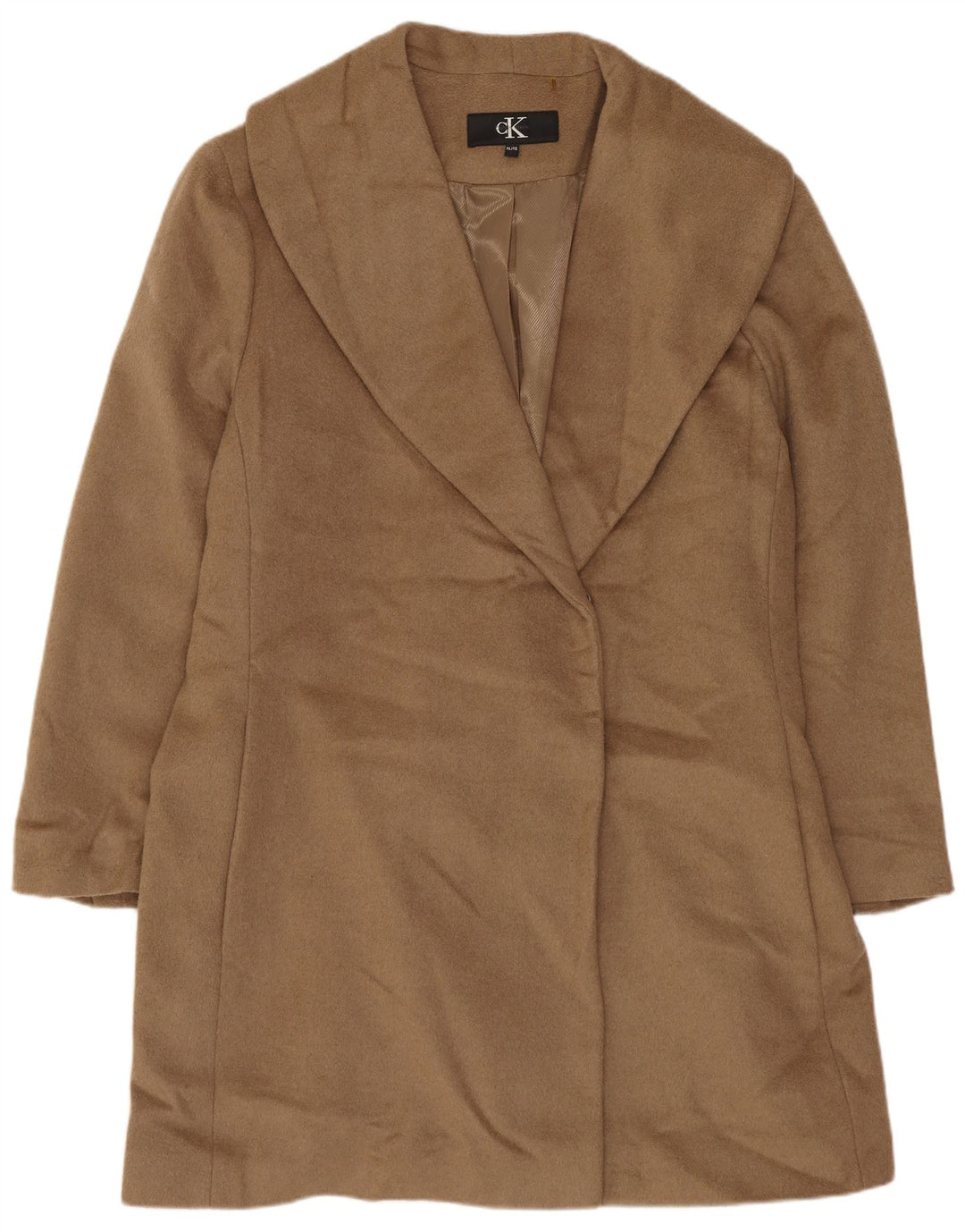 Calvin Klein ženski preveliki kaput UK 18 XL bež vuna