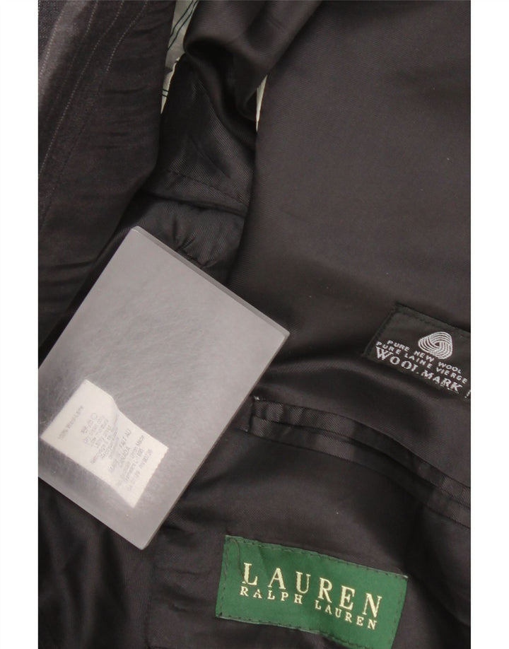 Ralph Lauren muški sako sa 2 gumba UK 44 XL siva vunena prugasta jakna