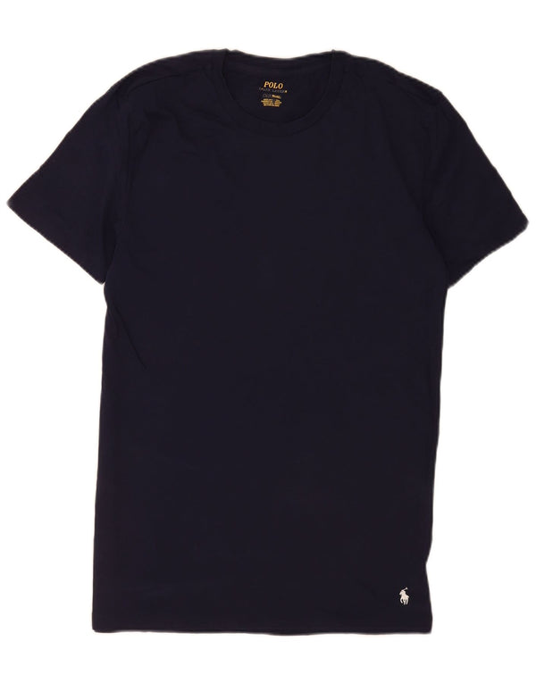 Polo Ralph Lauren Mens T-Shirt Top Large Navy Blue Cotton