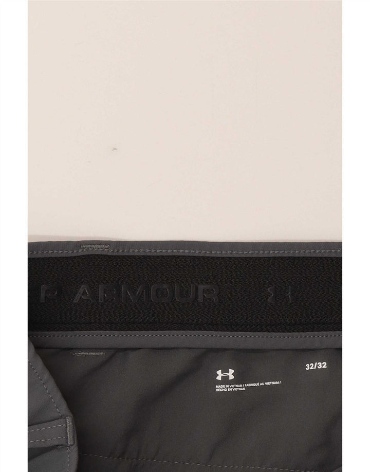 Under Armour muške ravne chino hlače W32 L32 sivi poliamid