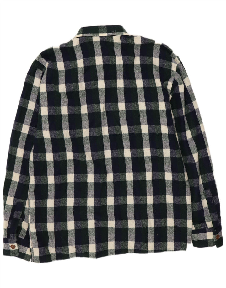 Vintage muška flanelska košulja velike zelene vune