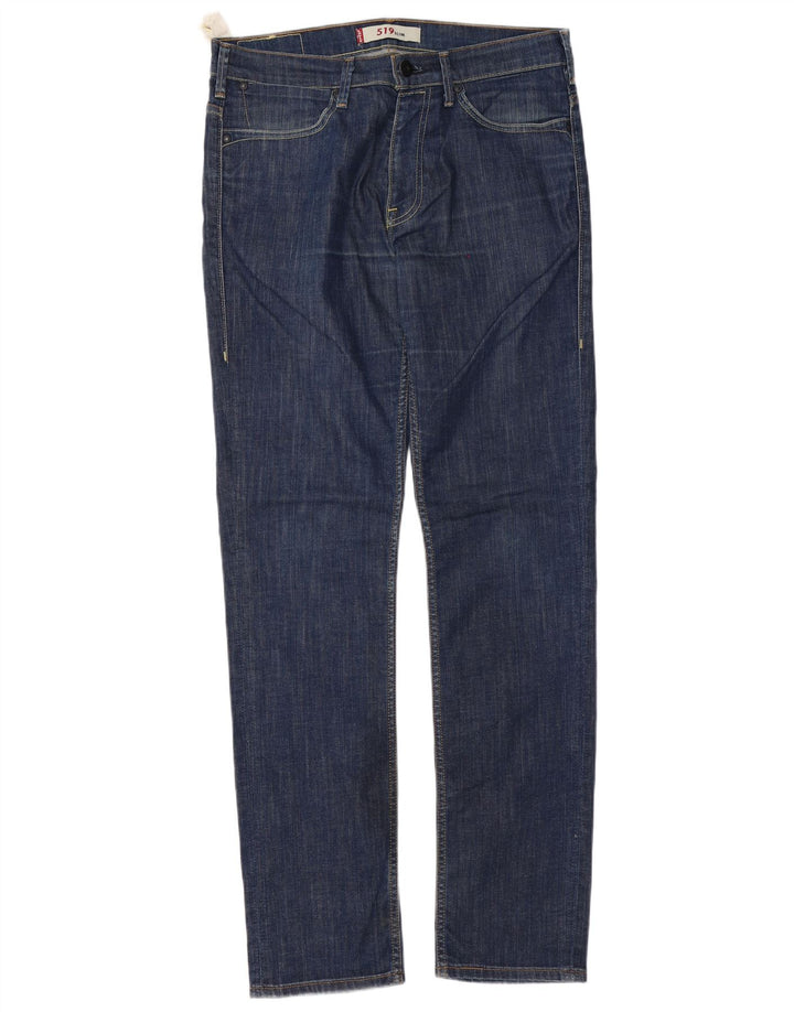 Levi's muške 519 uske traperice W34 L34 plavi pamuk